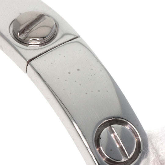 CARTIER bracelet K18WG Silver Love Bracelet with Driver #17 Women Used Authentic