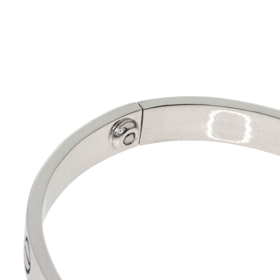CARTIER bracelet K18WG Silver Love Bracelet with Driver #17 Women Used Authentic