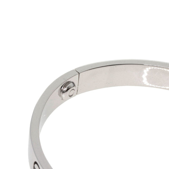 CARTIER bracelet K18WG Silver Love Bracelet with Driver #17 Women Used Authentic