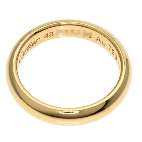 CARTIER Ring 18K Yellow Gold gold Classic Wedding #48 Women Used Authentic