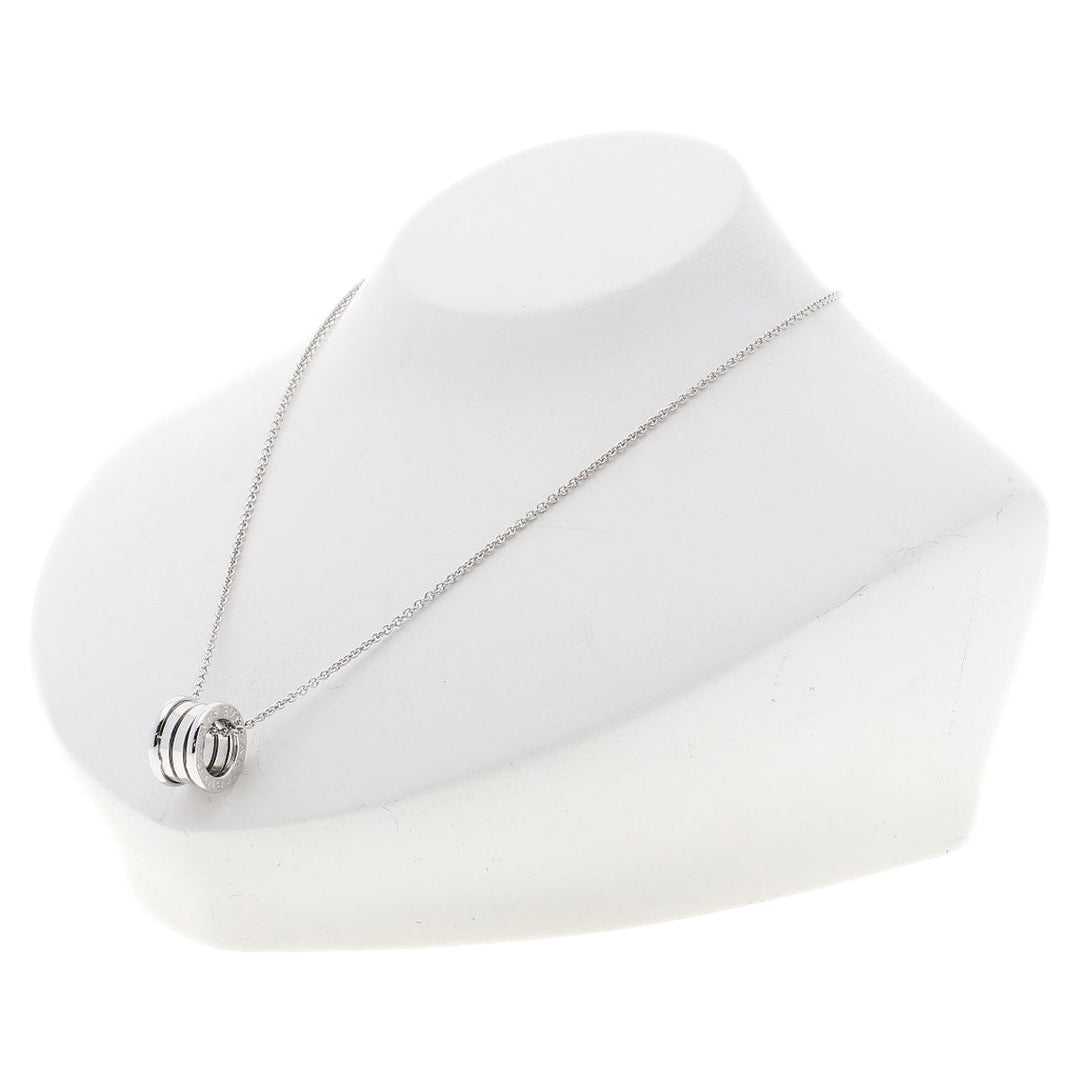 BVLGARI Necklace K18WG Silver B-zero1 B-zero one