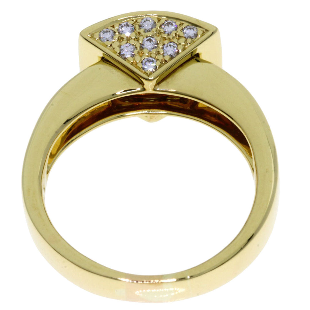 JUNE Ring 18K Yellow Gold gold Yellow sapphire diamond Women Used Authentic