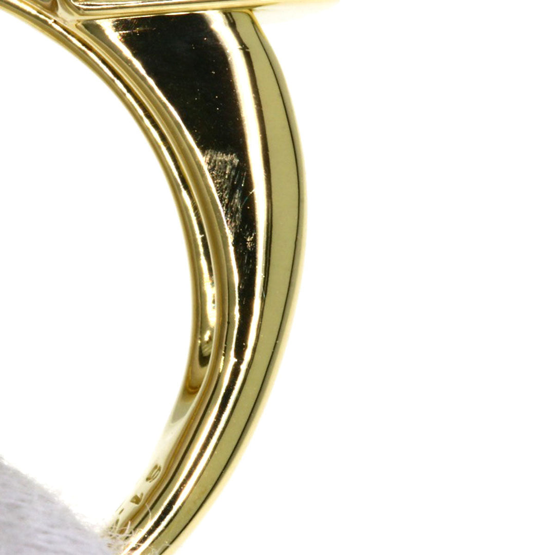 JUNE Ring 18K Yellow Gold gold Yellow sapphire diamond Women Used Authentic