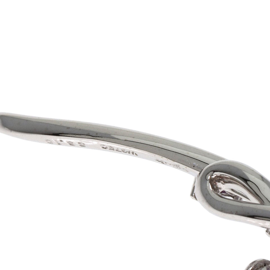 JUNE Brooch K18WG Silver sapphire