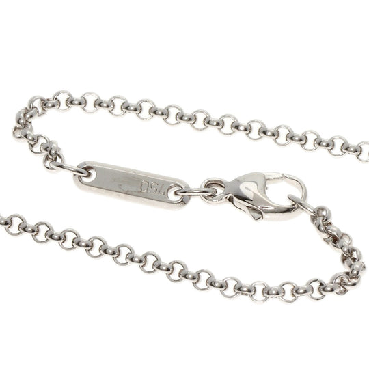 Chopard Necklace K18WG Silver Happy diamond cross Women Used Authentic