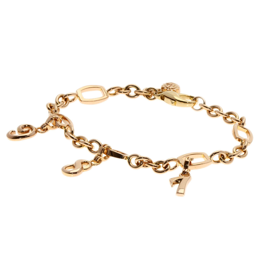 FRANCK MULLER bracelet 18K Pink Gold gold Talisman Number Charm 7.8.9