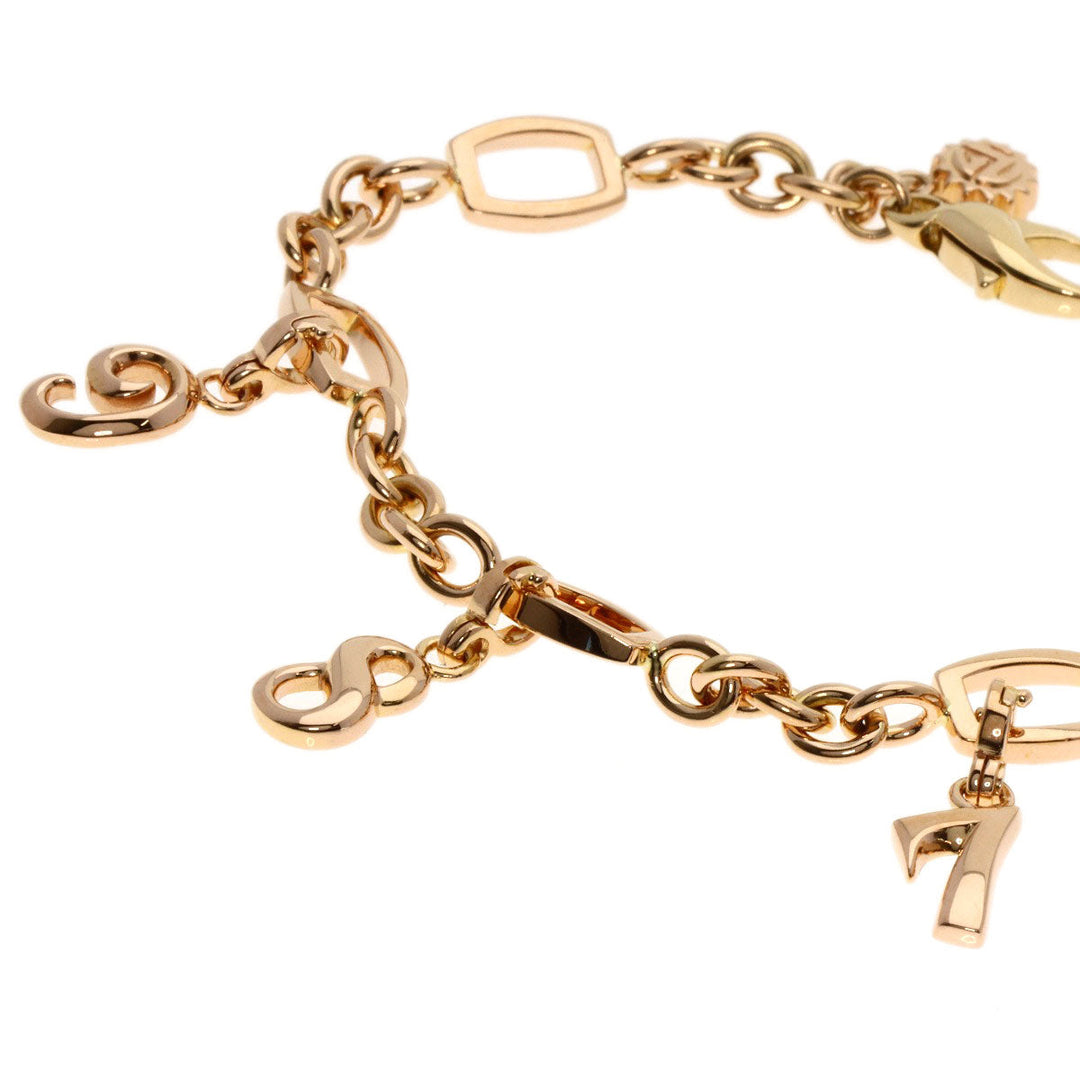 FRANCK MULLER bracelet 18K Pink Gold gold Talisman Number Charm 7.8.9