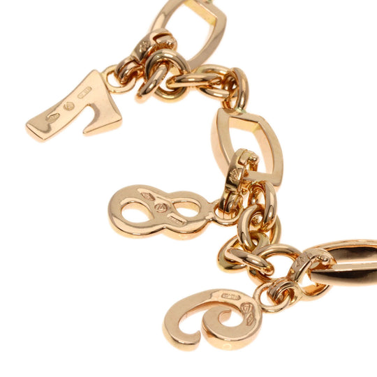 FRANCK MULLER bracelet 18K Pink Gold gold Talisman Number Charm 7.8.9