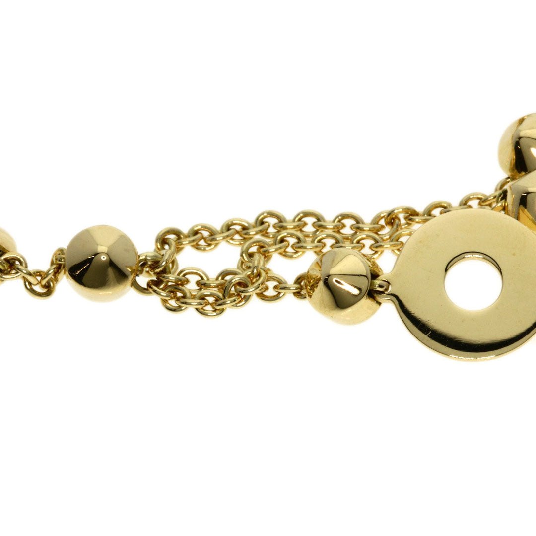 BVLGARI bracelet 18K Yellow Gold gold Lucia Stud 3 Row Women Used Authentic