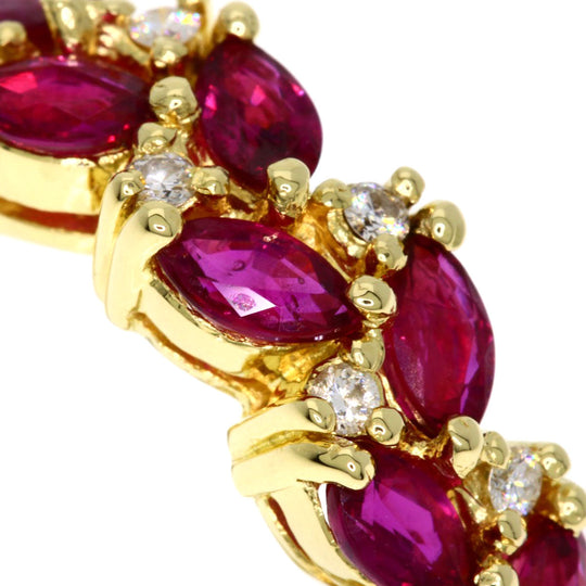 MIKIMOTO Ring 18K Yellow Gold gold Ruby diamond