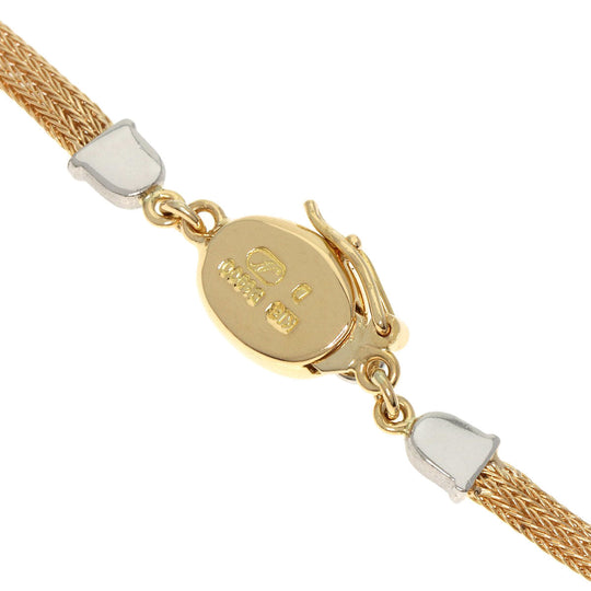 NOBUKO ISHIKAWA Necklace K18YG , PT900 gold As Time Diamond Women Used Authentic