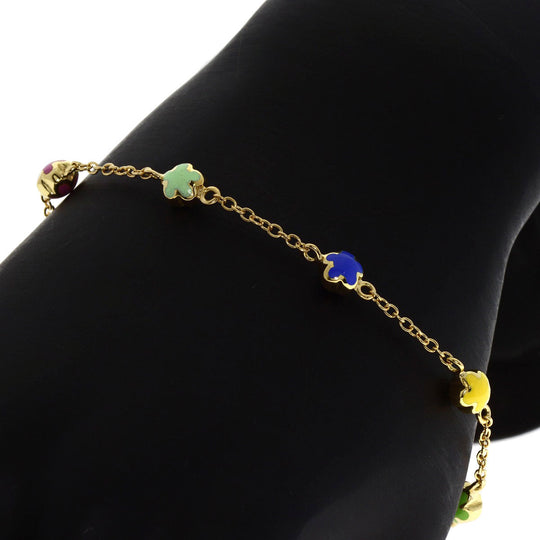 Ponte Vecchio bracelet 18K Yellow Gold multicolor multicolor Women Used Authentic