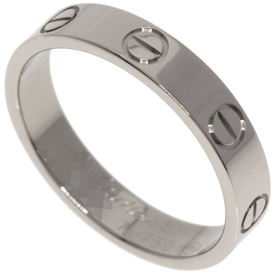 CARTIER Ring K18WG Silver Mini Love Ring #51