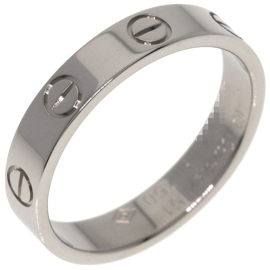 CARTIER Ring K18WG Silver Mini Love Ring #51