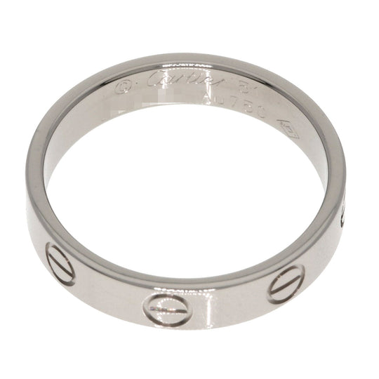 CARTIER Ring K18WG Silver Mini Love Ring #51