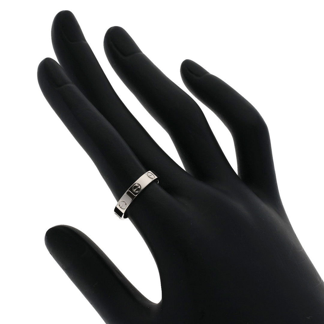 CARTIER Ring K18WG Silver Mini Love Ring #51