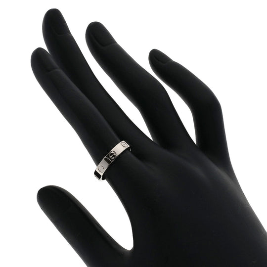 CARTIER Ring K18WG Silver Mini Love Ring #51