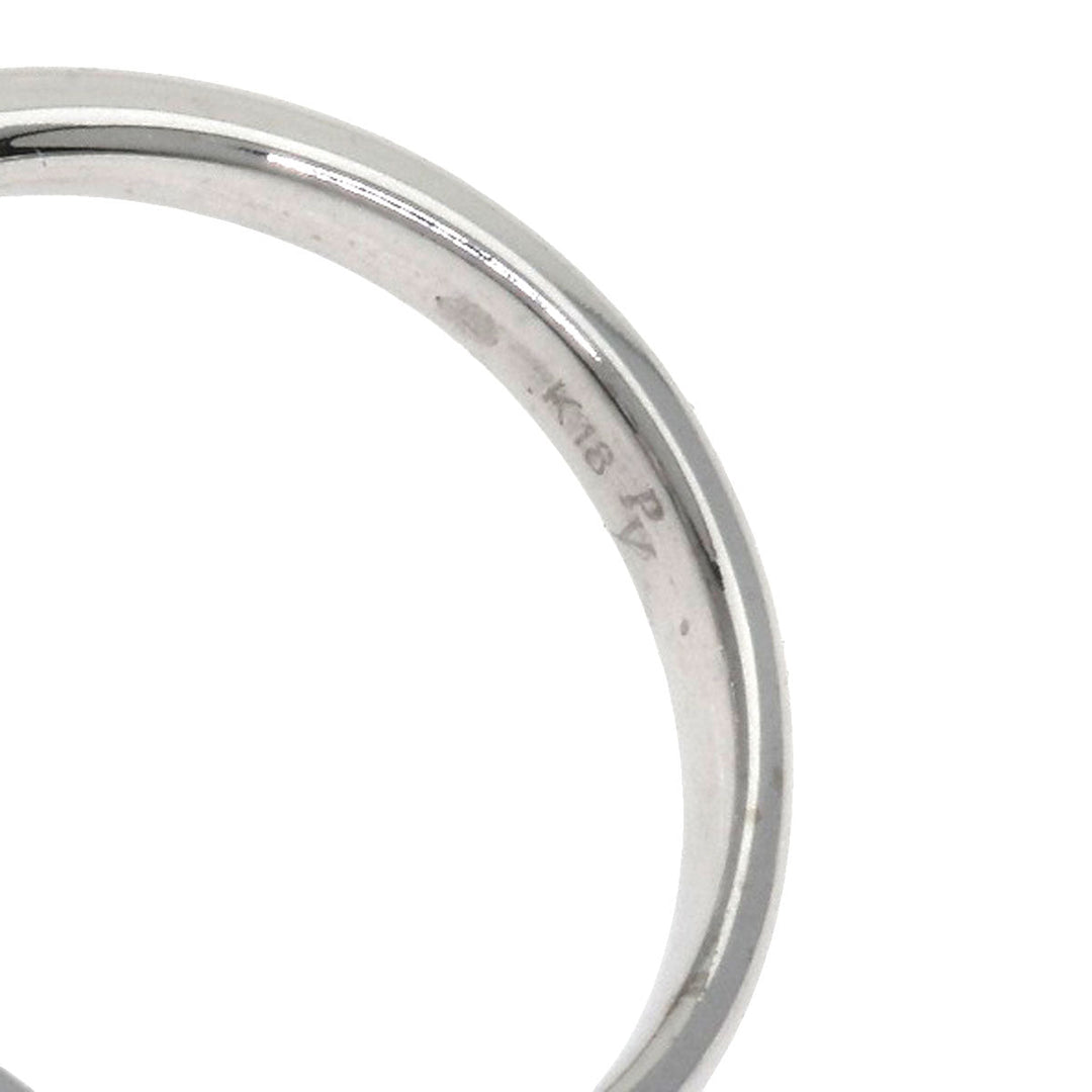 Ponte Vecchio Ring K18WG Silver Flower Diamond