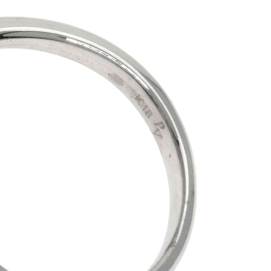 Ponte Vecchio Ring K18WG Silver Flower Diamond