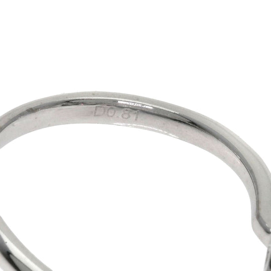 Ponte Vecchio Ring K18WG Silver Flower Diamond
