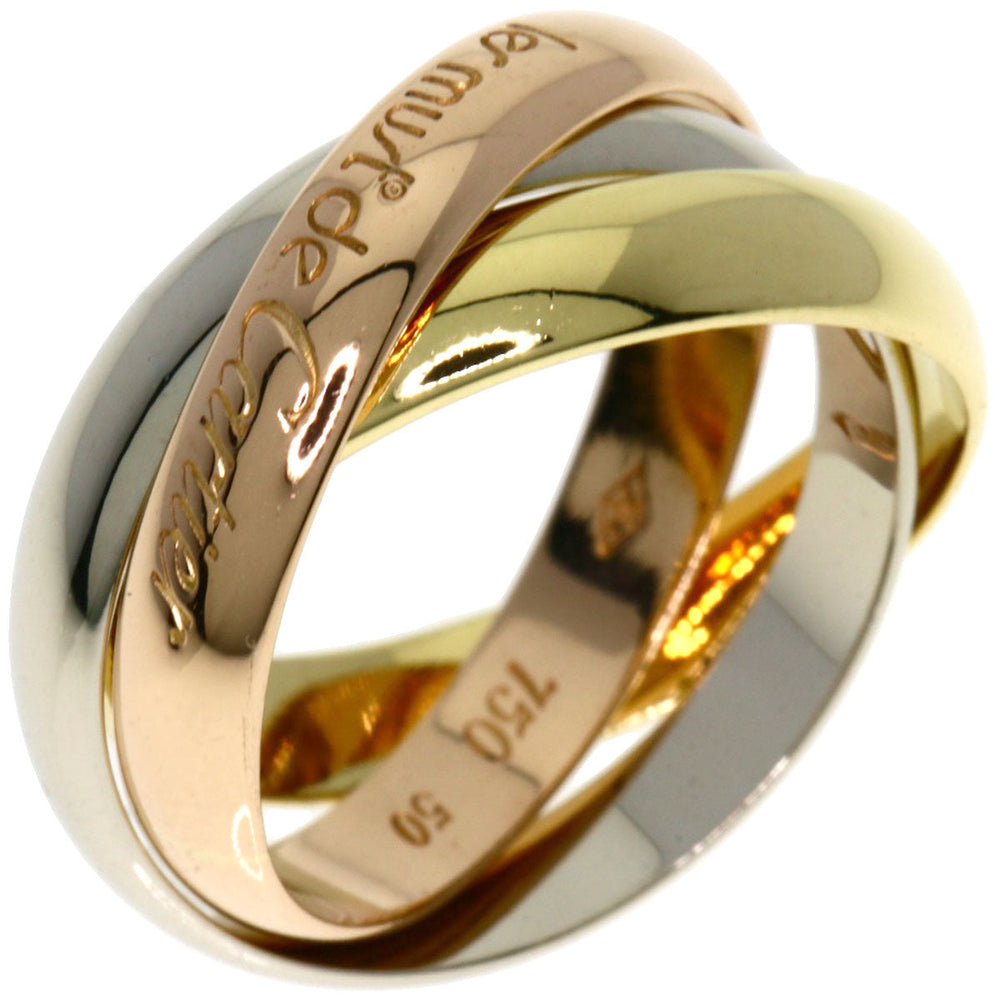 CARTIER Ring 18K Yellow Gold gold Trinity #50