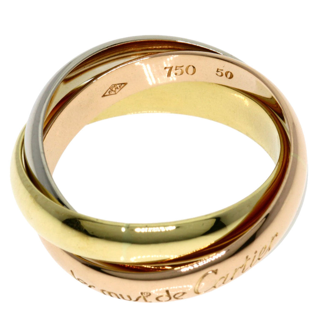 CARTIER Ring 18K Yellow Gold gold Trinity #50