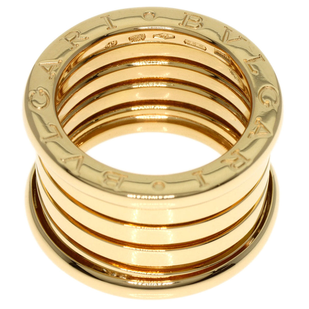 BVLGARI Ring 18K Yellow Gold gold B-zero1 B-zero One 4 bands #49 Women Used Authentic