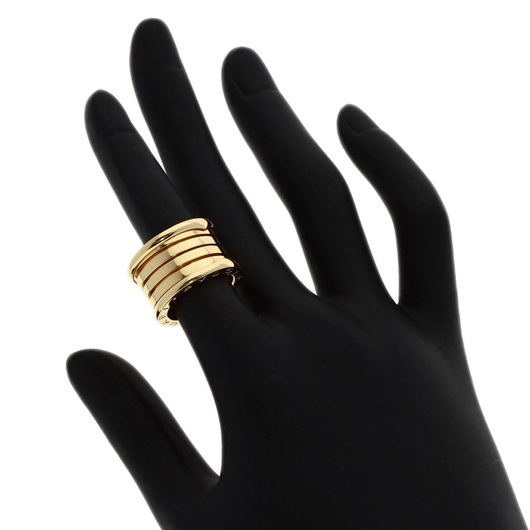 BVLGARI Ring 18K Yellow Gold gold B-zero1 B-zero One 4 bands #49 Women Used Authentic