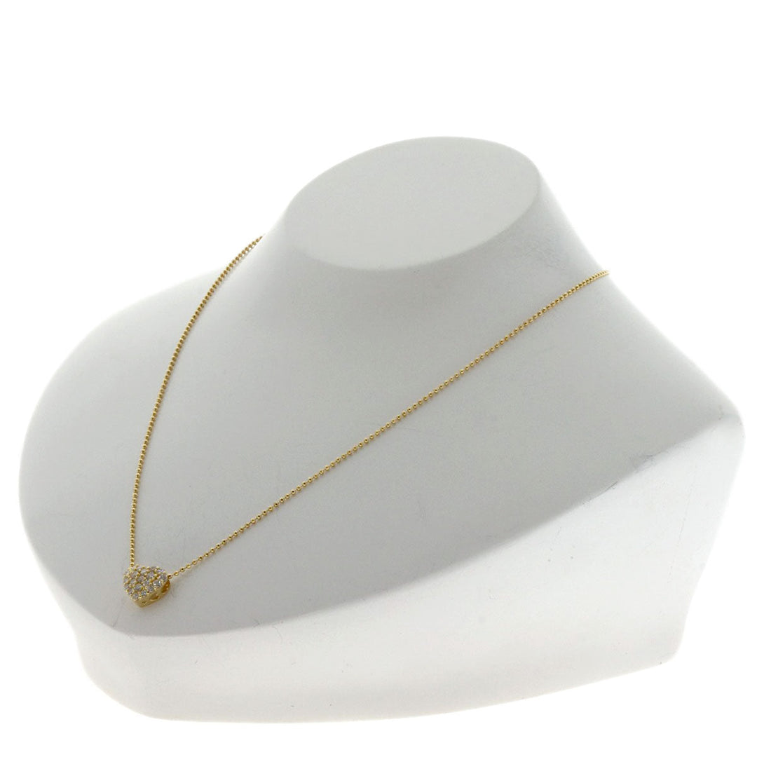 Ponte Vecchio Necklace 18K Yellow Gold gold Heart motif diamond Women Used Authentic