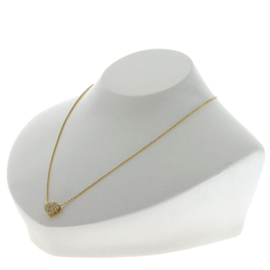 Ponte Vecchio Necklace 18K Yellow Gold gold Heart motif diamond Women Used Authentic