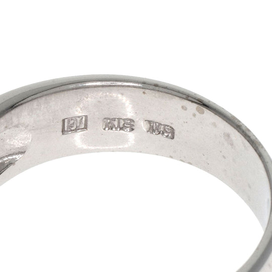 Ponte Vecchio Ring K18WG Silver Pave diamond