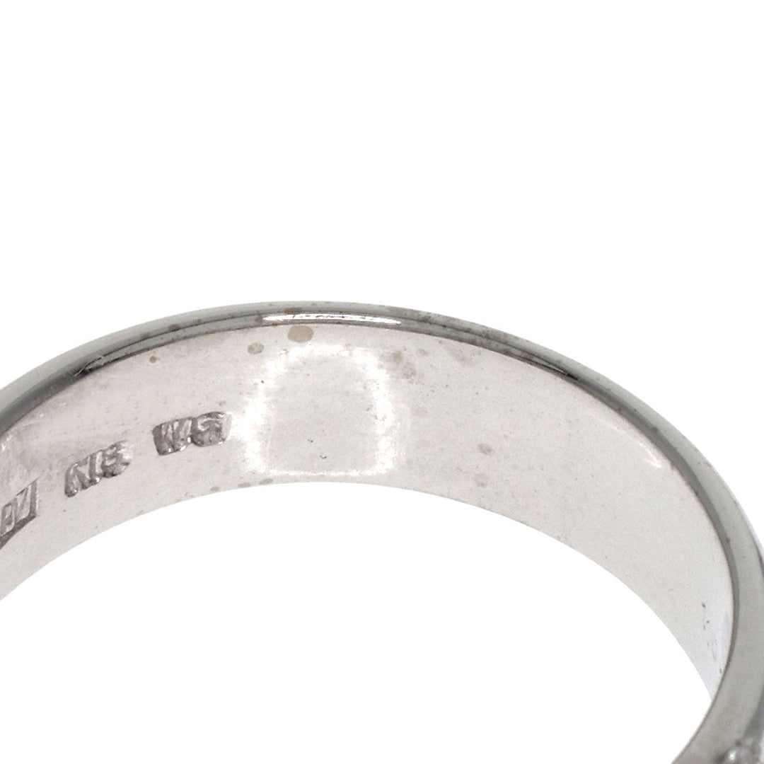 Ponte Vecchio Ring K18WG Silver Pave diamond