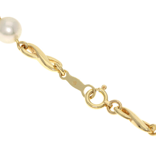 MIKIMOTO Necklace 18K Yellow Gold gold Pearl Women Used Authentic
