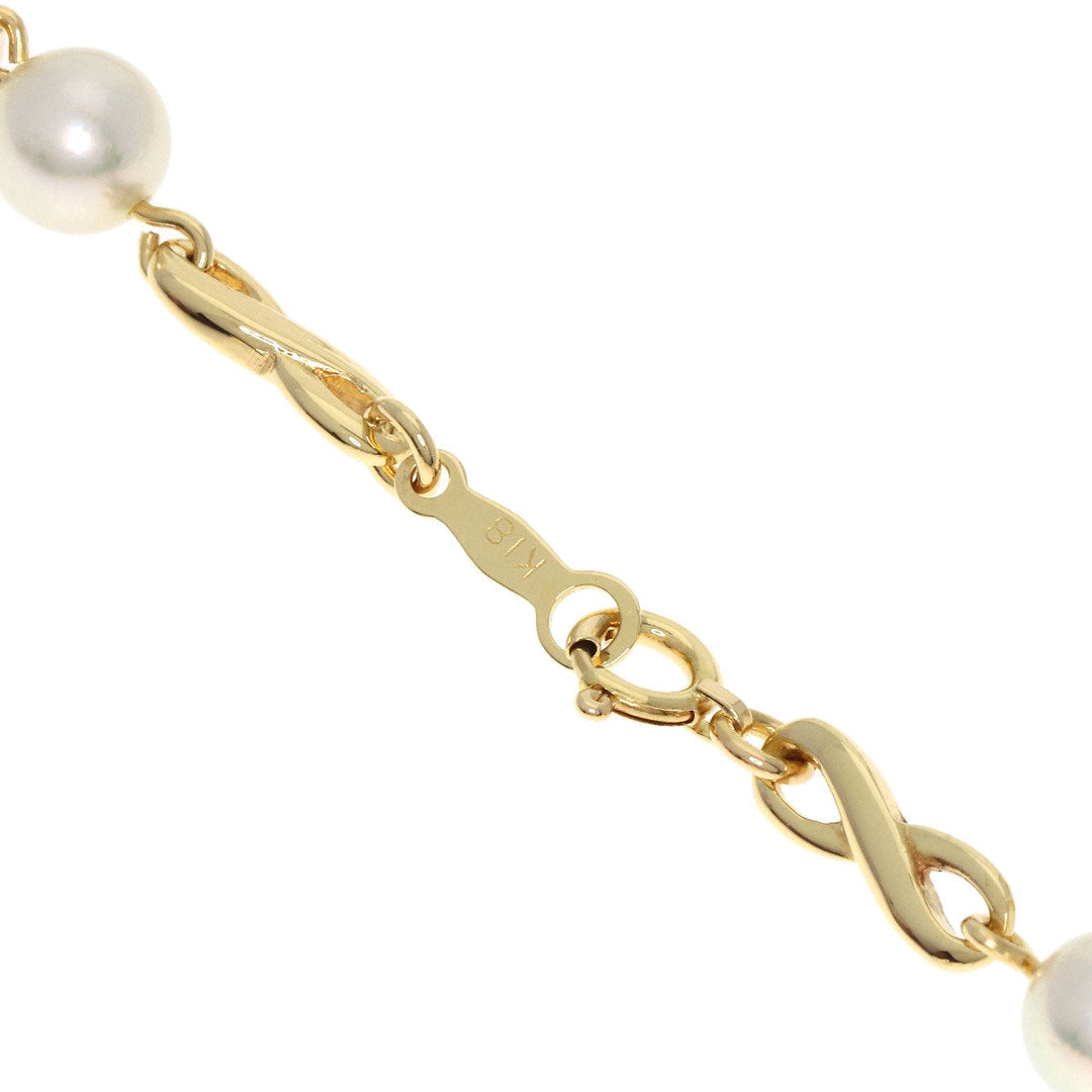 MIKIMOTO Necklace 18K Yellow Gold gold Pearl Women Used Authentic