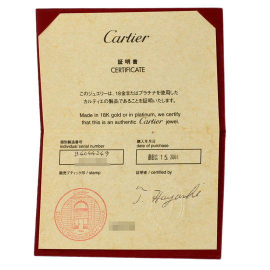 CARTIER Ring K18WG Silver C2 Diamond #49