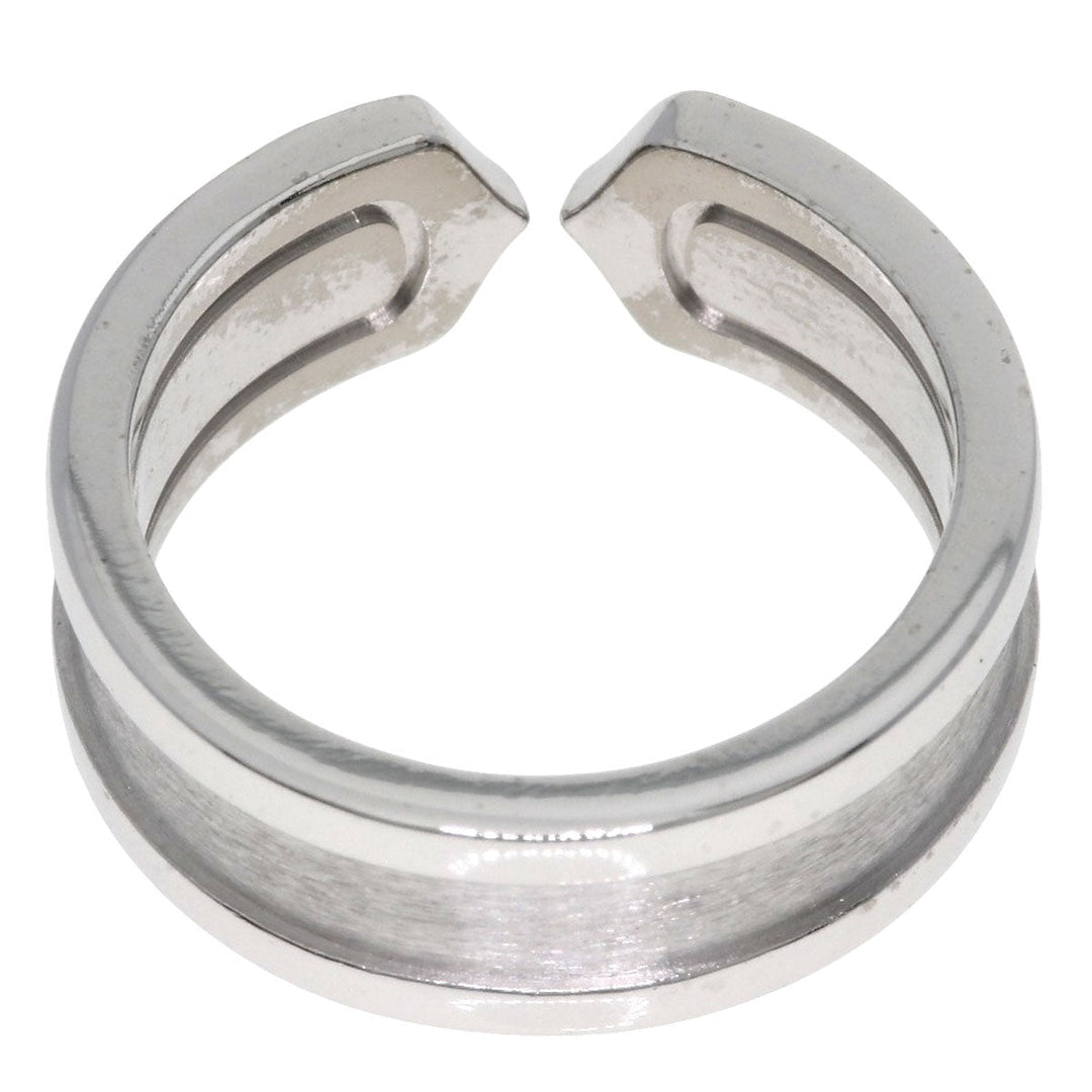 CARTIER Ring K18WG Silver C2 Diamond #49