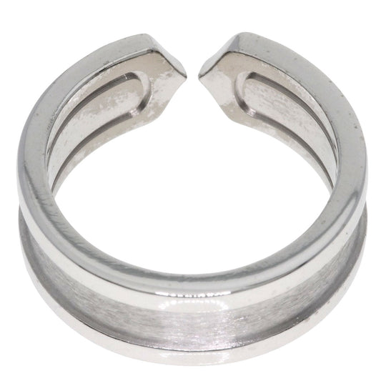 CARTIER Ring K18WG Silver C2 Diamond #49