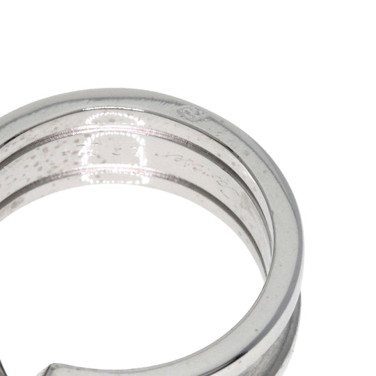 CARTIER Ring K18WG Silver C2 Diamond #49