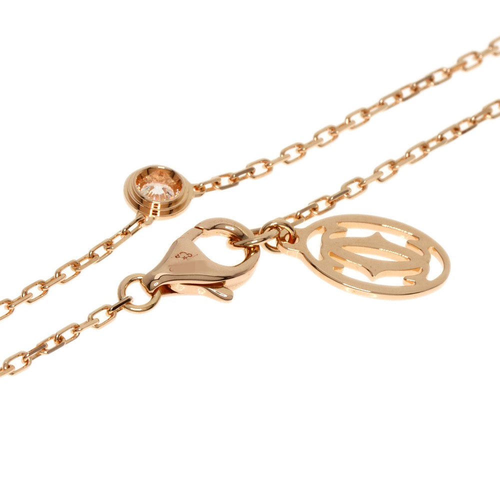 CARTIER Necklace 18K Pink Gold gold Diamant Lger D'Amour Diamond SM Women Used Authentic