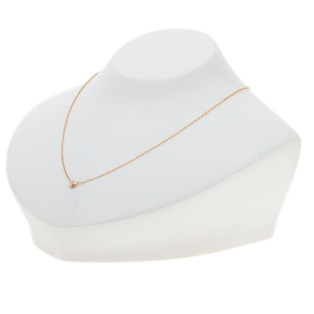CARTIER Necklace 18K Pink Gold gold Diamant Lger D'Amour Diamond SM Women Used Authentic