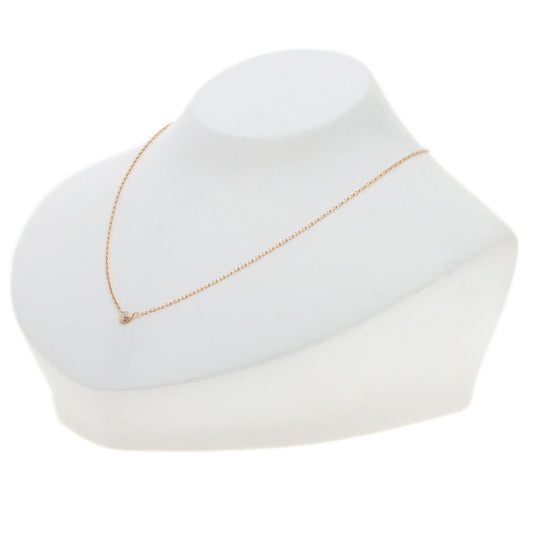 CARTIER Necklace 18K Pink Gold gold Diamant Lger D'Amour Diamond SM Women Used Authentic