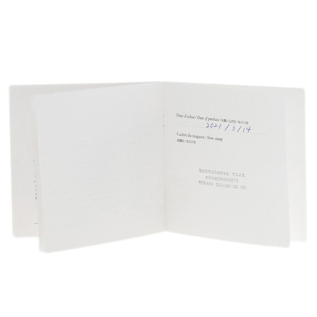 HERMES Ring PT950 Silver Ever Kelly 2P Diamond #51 Women Used Authentic