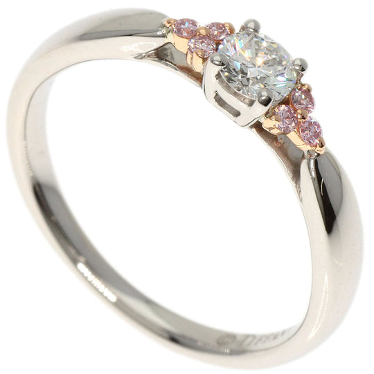 TIFFANY&Co. Ring PT950 , K18PG Silver Harmony Cluster Pink Diamond Women Used Authentic