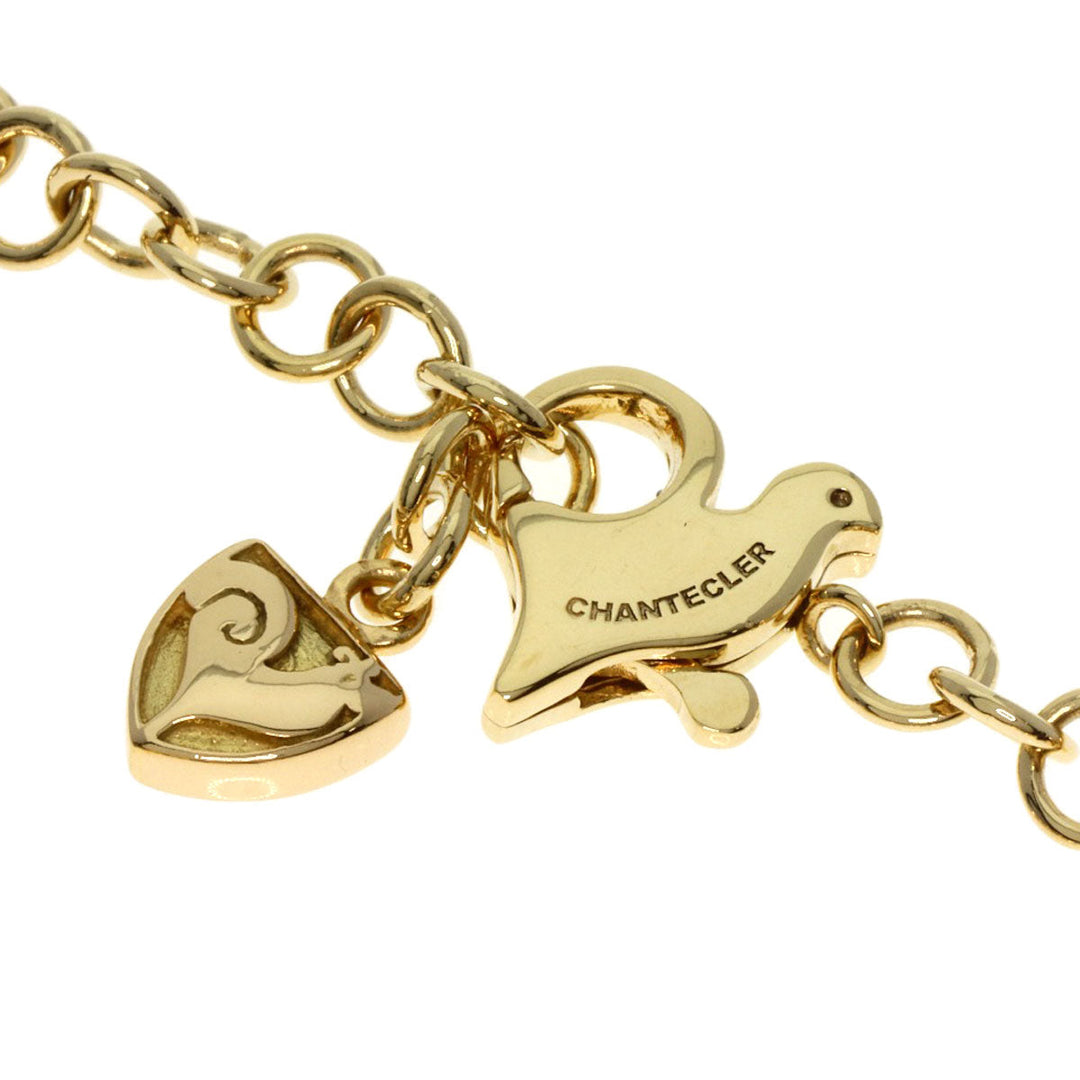 Chantecler bracelet 18K Yellow Gold gold Logo Diamond Bird Motif Women Used Authentic
