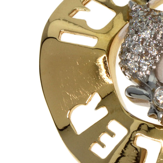 Chantecler bracelet 18K Yellow Gold gold Logo Diamond Bird Motif Women Used Authentic