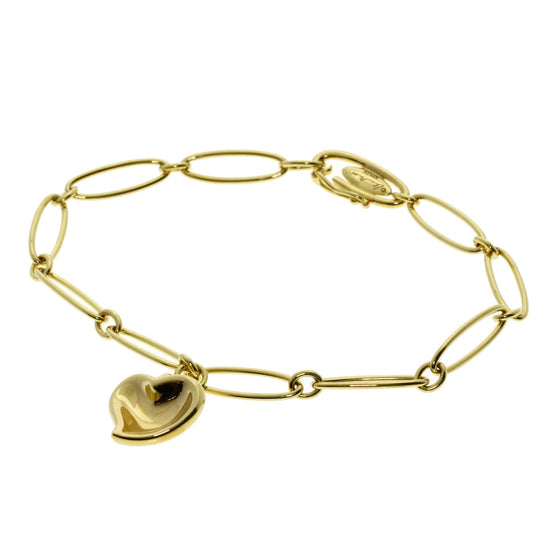 TIFFANY&Co. bracelet 18K Yellow Gold gold Full heart Women Used Authentic