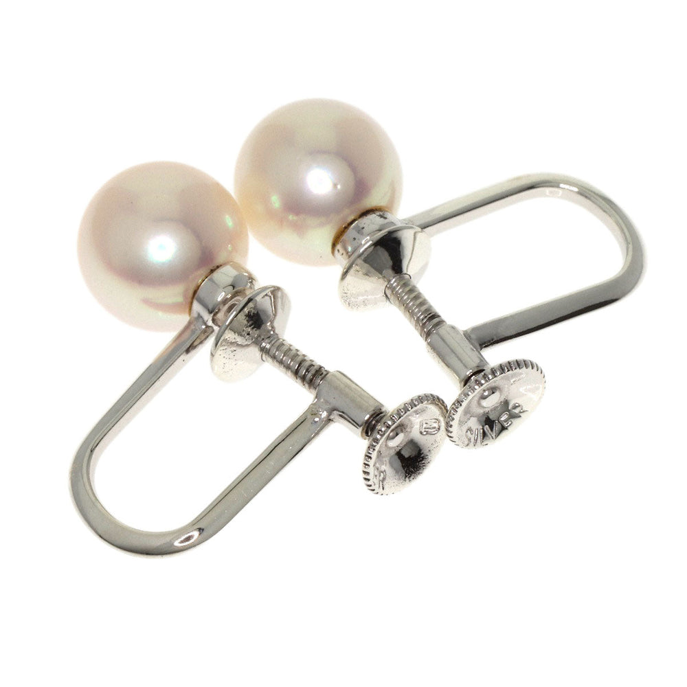MIKIMOTO Earring SV Silver Akoya pearl Pearl Women Used Authentic