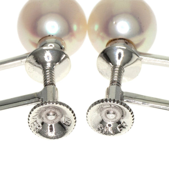 MIKIMOTO Earring SV Silver Akoya pearl Pearl Women Used Authentic