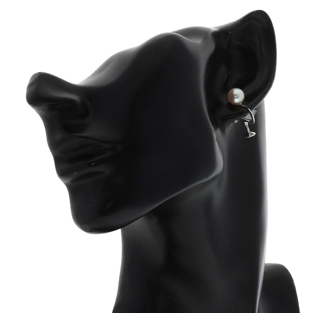 MIKIMOTO Earring SV Silver Akoya pearl Pearl Women Used Authentic