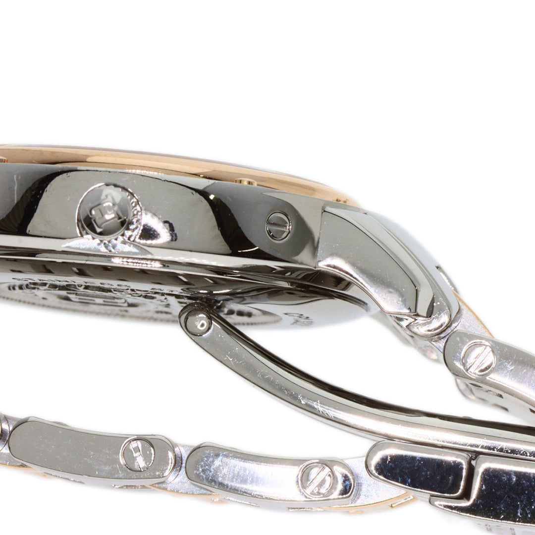HERMES Watches Quartz CP1.322 Stainless Steel, SSxPGP, Diamond Silver Clipper Classic Nacle Diamond White shell dial Women Used Authentic